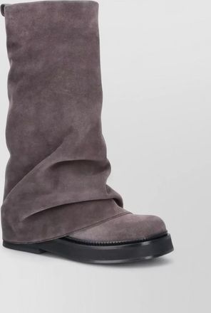 The Attico leather combat ankle boots