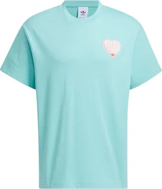 adidas originals V-Day Short Sleeve T-Shirt (Gender Neutral) Asia Sizing Blue JE3471