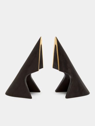 Carl Aub&ouml;ck Brass Bookends