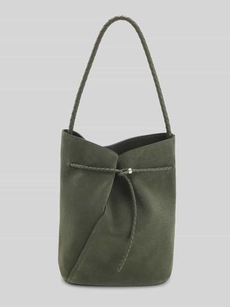 HUGO BOSS Henkeltasche aus echtem Rindsleder in Dunkelgruen, Gr&ouml;&szlig;e 1