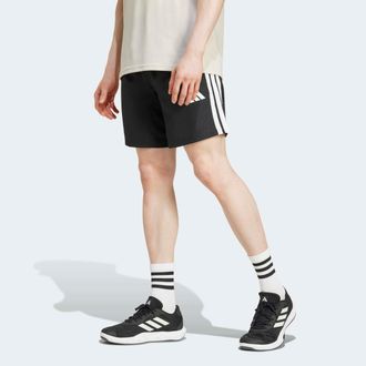 adidas Shorts ADIDAS PERFORMANCE ESSENTIALS TRAINING 3-STREIFEN WOVEN, Herren, Gr. L, L&auml;nge 7, schwarz (schwarz, innenbeinl&auml;nge ca. 18 cm), Obermaterial: 100