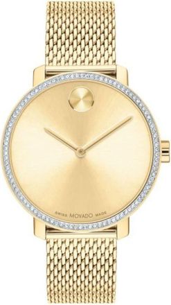 Movado Movado Bold Crystal Gold-Tone Dial Ladies Watch 3600841