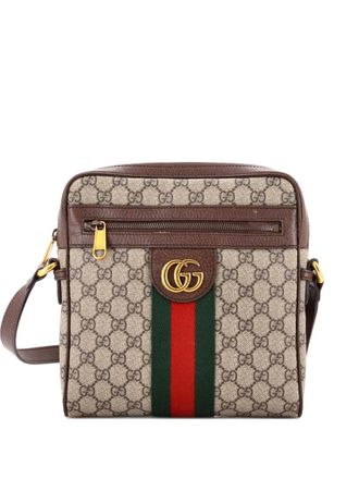 Gucci Ophidia Messenger Bag GG Coated Canvas Medium crossbody bag - Brown