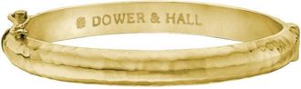 Dower & Hall Mens 6mm Hinged Hammered Nomad Bangle