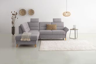 HOME AFFAIRE Ecksofa »Westerland L-Form« Federkern-Polsterung, wahlweise mit Bettfunktion, Bettkasten