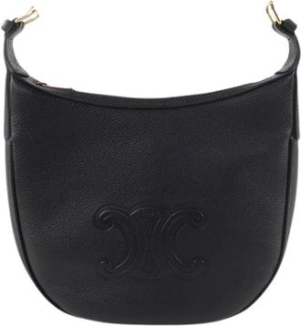 Celine Pre-owned Vintage Schoudertas - Dames - Vintage Schoudertas - Zwart - ONE Size - Leer - Vintage