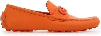 Ferragamo Mocassini da guida Grazioso - - Shoes - Uomo - Arancione - 43 1/2 EU