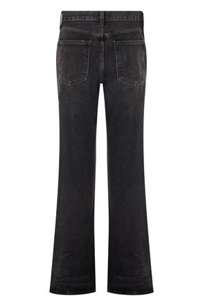 A Gold E Flared Denim Jeans - Black