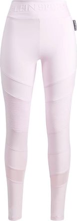 Plein Sport logo-waistband leggings - women - Polyester/Elastane - L - Purple