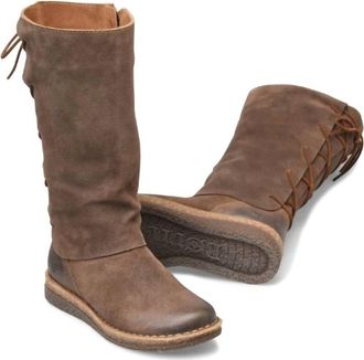 Born Womens Sable Comfort Boots In Taupe Brown