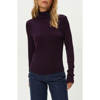Michael Stars Tara Rib Turtleneck in Glimmer at Nordstrom
