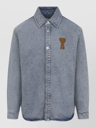 Ami ami de coeur overshirt button cuff shirt