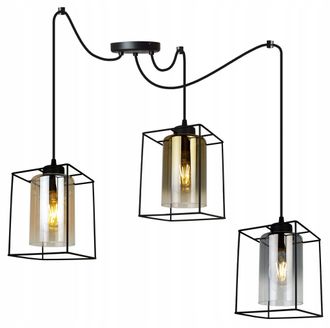 OEM L&aacute;mpara Colgante Moderna Y Elegante Con Pantalla De Cristal