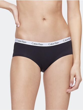 Calvin Klein Womens Carousel Logo Hipster - Black - XS