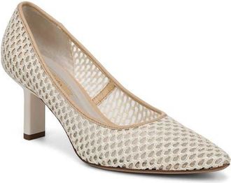 Franco Sarto Julissa Pointed Toe Pump in Off White Woven at Nordstrom, Size 6.5