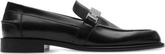 Burberry Womens Tower Leather Loafers, Brand Size 39 ( US Size 9 )
