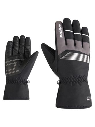 Ziener Skihandschuhe ZIENER GEVIN-Z glove man, Herren, Gr. 10.5, schwarz.wei&szlig;, Obermaterial: 100% Polyester; Innenseite: 100% Polyester; Futter: 100% Polyest
