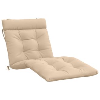 vidaXL Coj&iacute;n De Tumbona Vianen 100% Poli&eacute;ster Crema 200 X 70 X 8 Cm Vidaxl