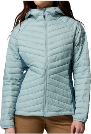 Columbia Powder Pass III Hybrid Hooded Jacket Kunstfaserjacke f&uuml;r Damen | t&uuml;rkis/grau