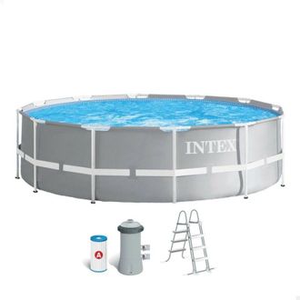 Intex Piscina Tubular Redonda Prism Frame - 366 X 99 Cm