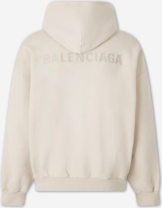 Balenciaga Logo Hooded Jersey