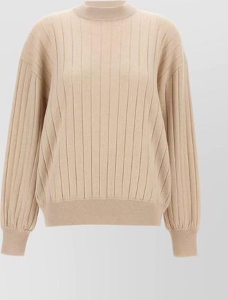 Brunello Cucinelli ribbed knit crew neck sweater