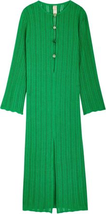 Baobab Abito lungo Mamu con bottoni - Verde