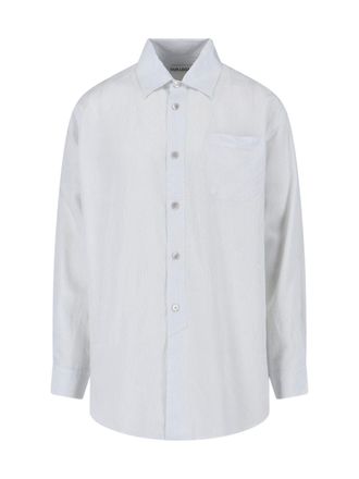 Our Legacy White Vast Striped Patterned Shirt