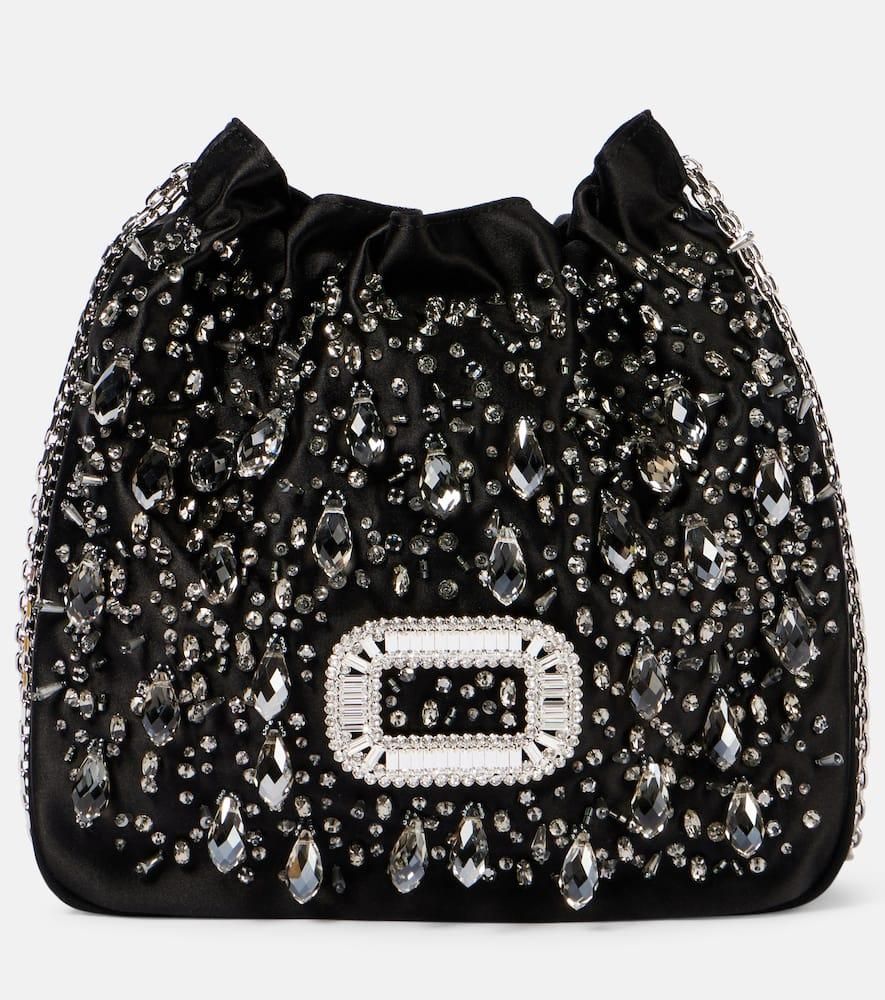 クラッチバッグ Roger Vivier Pilgrim Pocket Black Leather Mini Clutch Roger Vivier | Pilgrim small black clutch | Savannahs