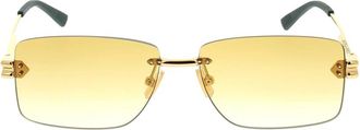 Bottega Veneta Zonnebril - unisex - Accessoires - Geel - Maat: ONE Size