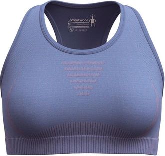 Smartwool Intraknit Racerback Bra Sport-BH für Damen | blau/lila