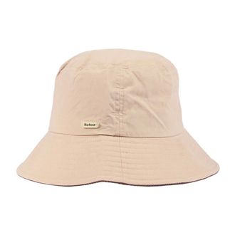Barbour Hats, female, Beige, Size: L Asker Showerproof Bucket Hat