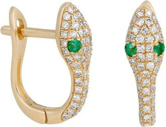 Girls Crew Viper Hoop Earrings in Gold at Nordstrom