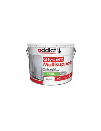 Addict Peinture Laque Multi-supports Satin 10 Litres Blanc - Addict
