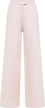 Blugirl Broeken, Dames, Roze, S, Wol, Wijde Broek