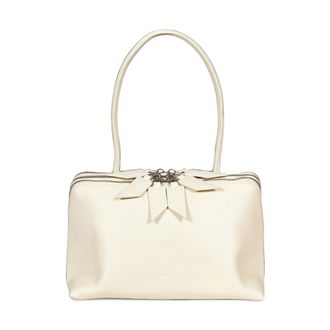 The Attico LAltra Di Milano Tas - Dames - Tassen - Beige - Maat: ONE Size Leer