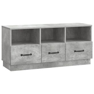 vidaXL Mueble De Tv Con Caj&oacute;n Gris Hormig&oacute;n 102 X 34,5 X 47 Cm Vidaxl