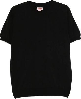 Baracuta Tops, Heren, Zwart, M, Katoen, Gebreid T-shirt