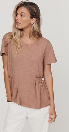 Wilt 100% Cotton Asymmetrical Seamed Tee