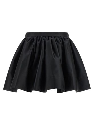 Paco Rabanne Satin Balloon Skirt - Black