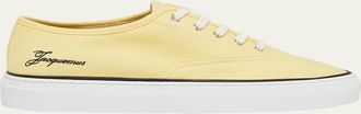 Jacquemus Mens Les Fefe Canvas Low-Top Sneakers