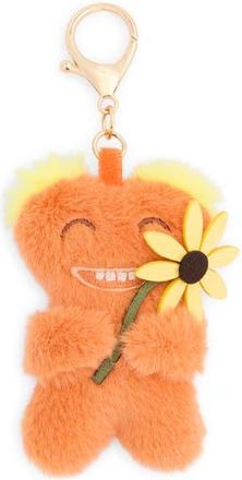 Leith Plushie Flower Bag Charm in Coral Multi- Gold at Nordstrom Rack