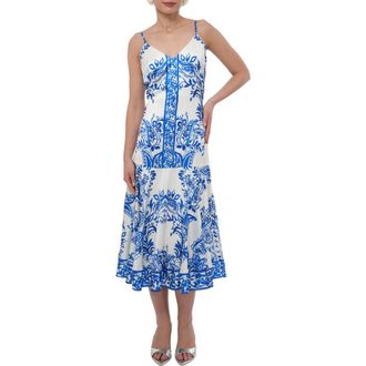 Adelyn Rae Paisley Slipdress in Electric Blue at Nordstrom Rack, Size Medium