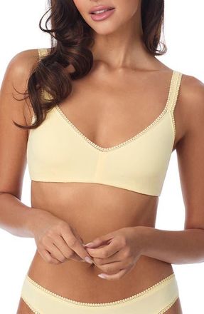 OnGossamer Stretch Cotton Bralette in Banana Cream at Nordstrom, Size Medium