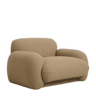 PIB Sill&oacute;n lounge de tela texturizada camel
