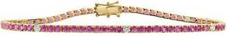 Sabrina Designs 14K 4.94 Ct. Tw. Diamond & Pink Sapphire Stackable Tennis Bracelet