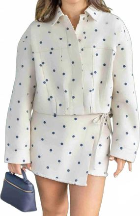 Peach Love California Sweet Spot Two-Piece Matching Set In White