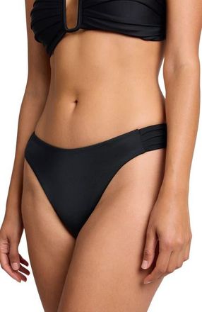 Onia Capri Bikini Bottom in Black at Nordstrom, Size X-Large
