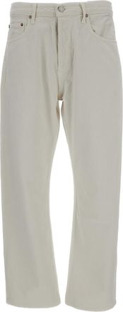 A Gold E Chalk White Magnus Cotton Denim Jeans