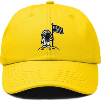 Dalix Moon Mission Dad Cap in Gold at Nordstrom